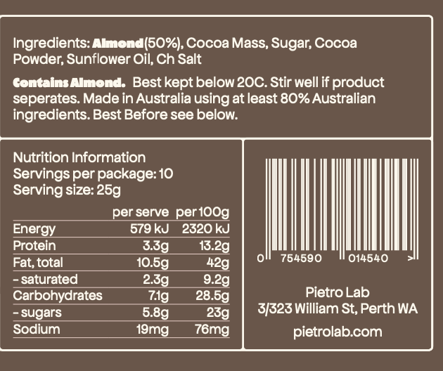 Choc Almond Spread